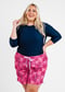 Plus Size Margaux Swim Top With Above the Knee Board Shorts