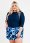 Plus Size Margaux Swim Top With Short Board Shorts