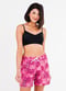 Adjustable Strap Swim Bra With Above the Knee Board Shorts