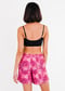 Adjustable Strap Swim Bra With Above the Knee Board Shorts
