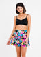 Swim bra and skort. Modest plus size bra and skirt with pants. Womens' modest plus size swim set. Sun protection UPF +50