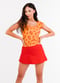 Zoey Crop Swim Top With Short Swim Skort