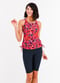 Maya Swim Top With Removable Cups With Long Bike Swim Shorts