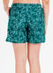 Above The Knee Board Shorts - Dark Jade Blooms