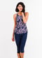 Maya Swim Top With Removable Cups With Capri Swim Leggings