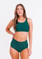 Racerback Swim Bra With High-Waisted Bikini Bottom