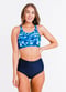 Racerback Swim Bra With High-Waisted Bikini Bottom