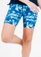 Mid-Thigh Swim Shorts - Blue Tie Dye