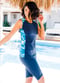 Loose Fit Maya Swim Top With Long Bike Swim Shorts 