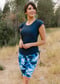 Sadie Swim Top With Long Bike Swim Shorts