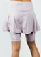 Midi Sport Skirt With Attached 10" Leggings - Pink/Gray