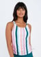 Maya Tankini Swim Top With Built-in Bra - Multi Stripe