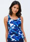 Maya Tankini Swim Top With Built-in Bra - Navy Wave