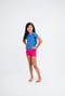 Girl's Lily Swim Top With Swim Shorts