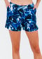 Mid-thigh Board Shorts - Navy Wave