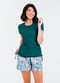 Adele Swim Top With 4" Board Shorts