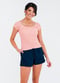 Zoey Crop Swim Top With 2"-3" Board Shorts