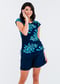 Sadie Swim Top With Above the Knee Board Shorts