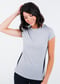 Pro Cap Sleeve Performance Top With Mesh Panels - Gray/Black