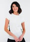 Pro Cap Sleeve Performance Top With Mesh Panels - White/Black