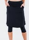 Knee Length Lycra® Sport Skirt with Attached 17" Leggings