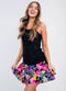 Adjustable Strap Maya Swim Top With Flowy Swim Skort