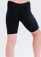 Girl's Long Bike Swim Shorts - Black