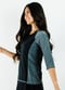 Loose Fit Margaux Swim Top - Black/Charcoal