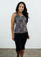 Maya Swim Top With Removable Cups With Skirted Swim Capris