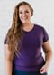 V-Neck Adele Swim Top - Eggplant