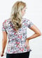 V-Neck Adele Swim Top - Abstract Roses