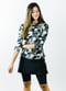Long sleeve swim top with removable cups and skort. Womens' modest plus size swim set. Swim top for Mastectomy