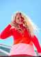 Half-Zip Wahoo Rash Guard - Maraschino Juice Blush