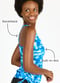 Maya Swim Top - Blue Feathers - Last chance to get this color!