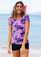 Adele Swim Top With Swim Shorts