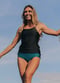 Adjustable Strap Maya Swim Top With High-Waisted Bikini Bottom