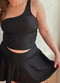 Layla Crop Swim Top With Flowy Swim Skort With Shorts
