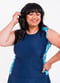 Plus Size Loose Fit Maya Swim Top With Flowy Swim Skort