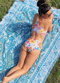 Racerback Swim Bra With High-Waisted Bikini Bottom