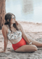Racerback Swim Bra With High-Waisted Bikini Bottom