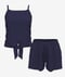 Riley Knotted Swim Top With 2" - 3" Board Shorts