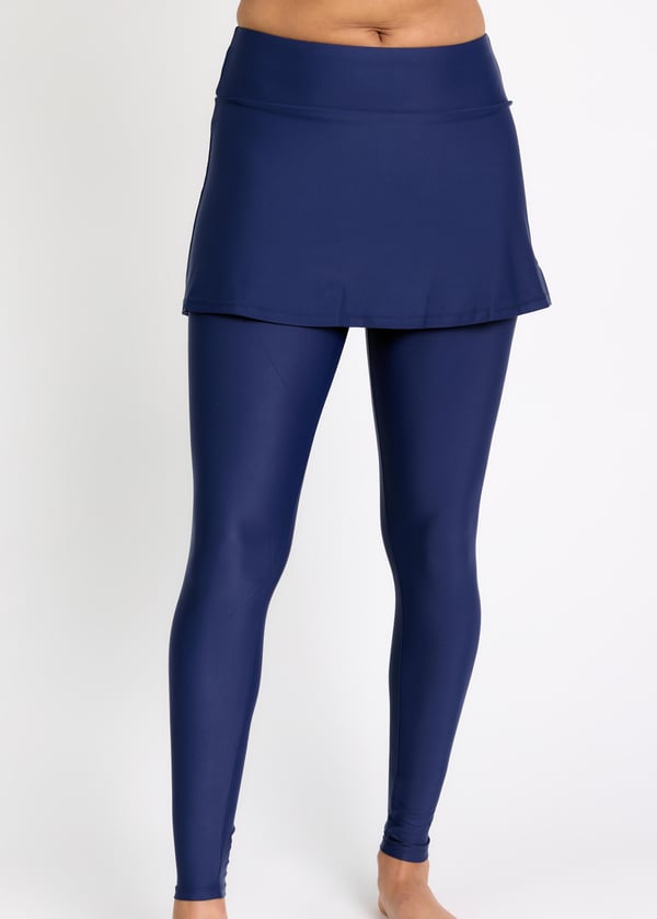 Skirted Long Swim Leggings