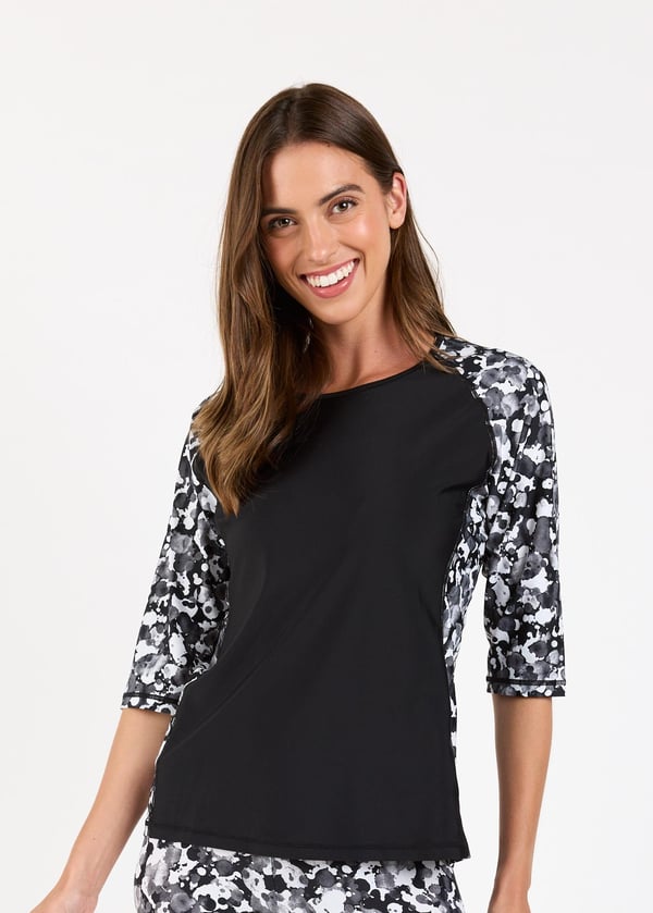 Loose Fit Margaux Swim Top With Boyshorts