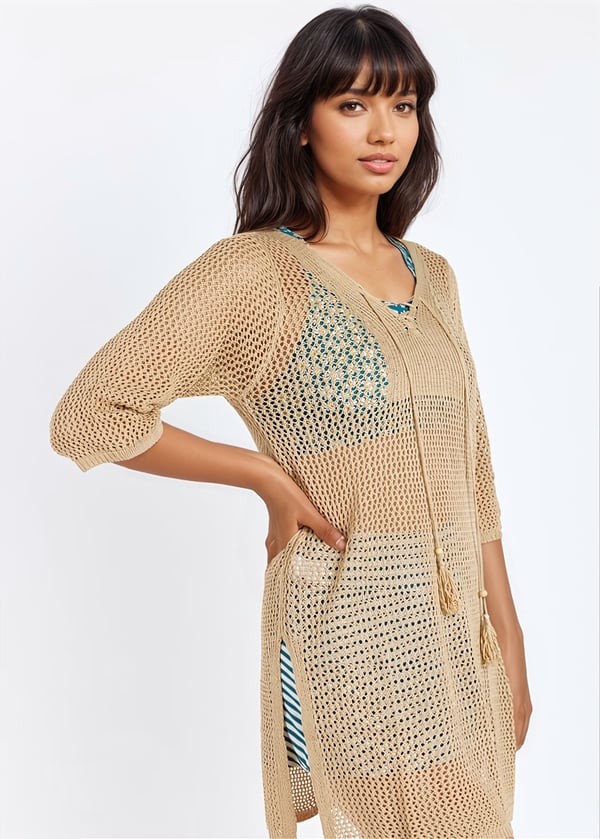 Crochet Beach Cover Up Dress