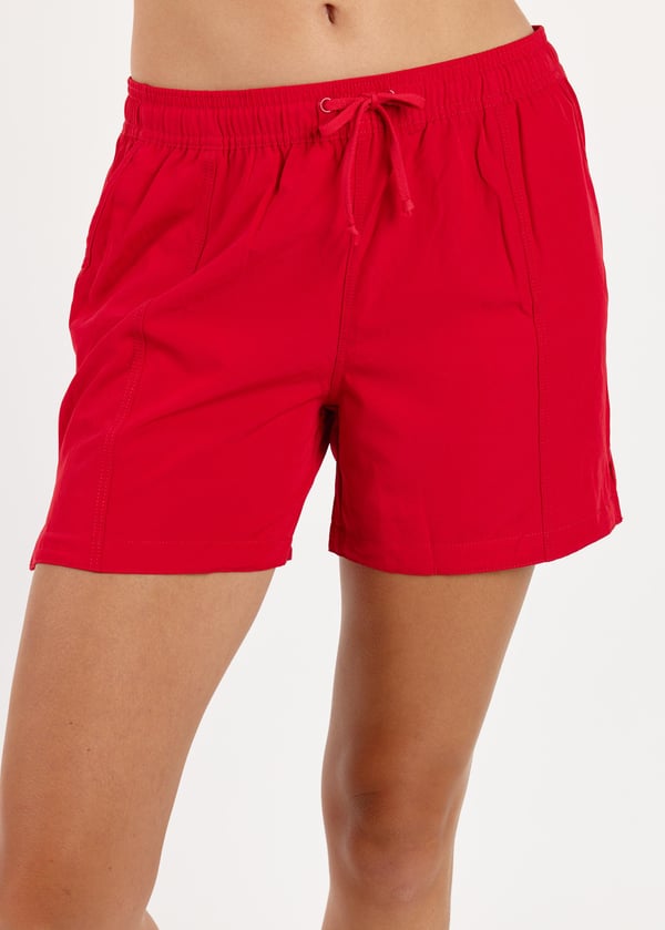 4" Board Shorts - Red