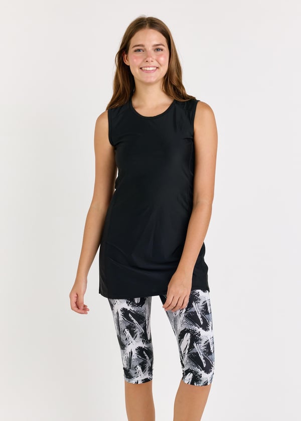 Serena Swim Tunic With Capri Swim Leggings