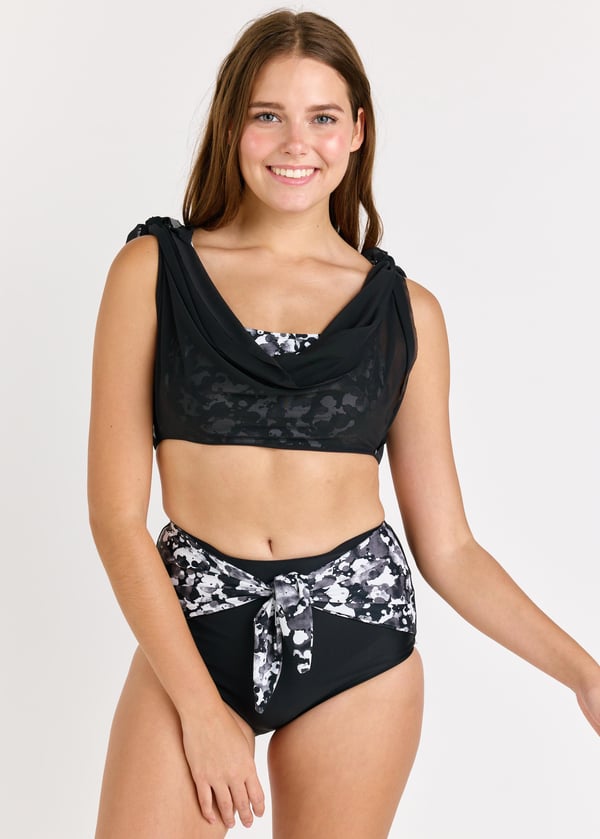 Bahamas With High-Waisted Bikini Bottom With Front Tie