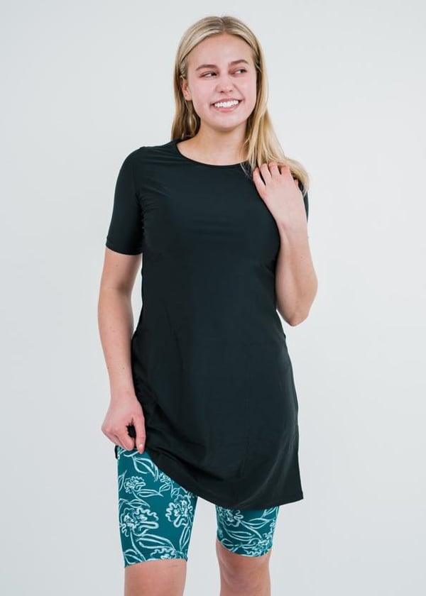 Betty Swim Dress With Long Bike Swim Shorts