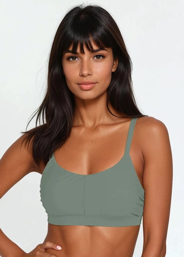 Adjustable Strap Clasp Swim Bra