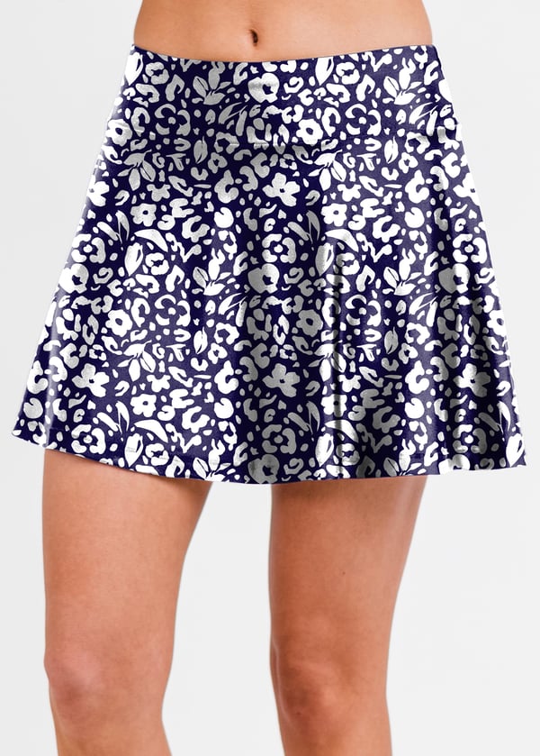 Flowy Swim Skort With Shorts